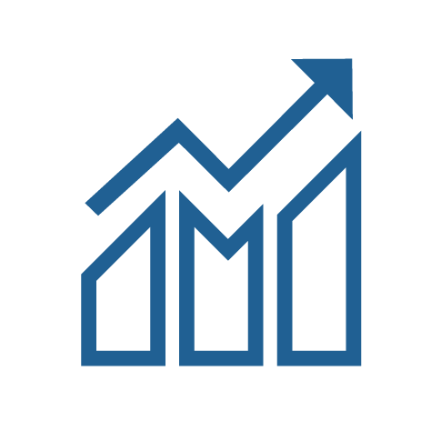 bar graph trending upwards